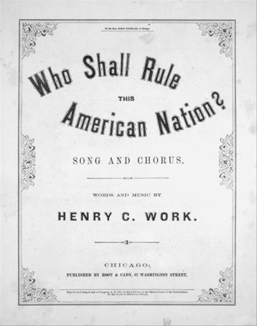 Who Shall Rule This American Nation? Song and Chorus Choir scores gallery preview page 1