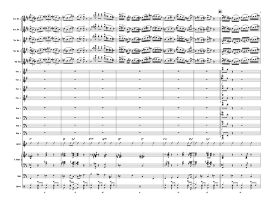 Sax Education Jazz Ensemble scores gallery preview page 10
