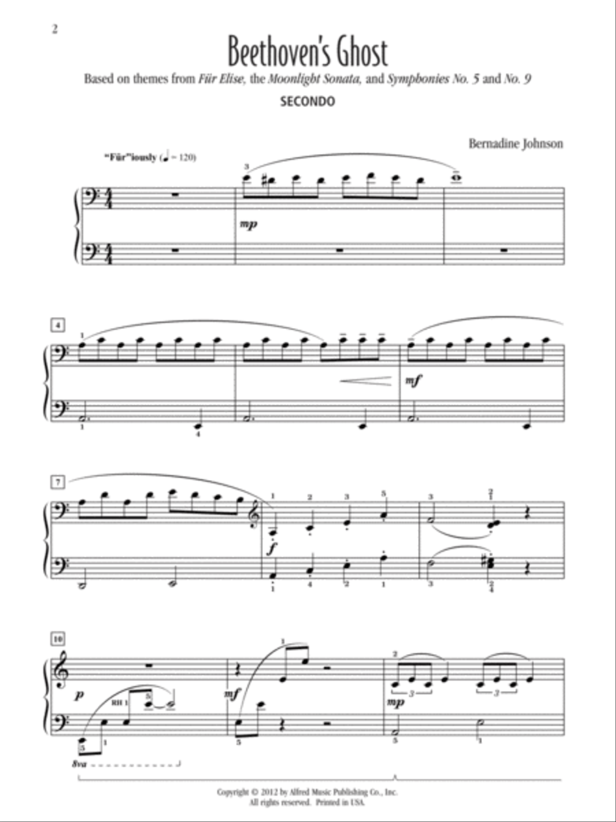 Beethoven's Ghost Small Ensemble scores gallery preview page 2