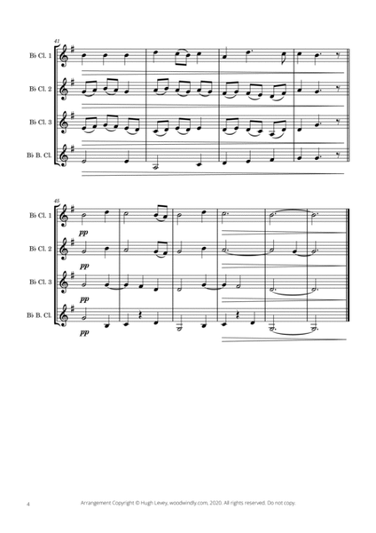 Lulajże Jezuniu (Lullaby for Baby Jesus) - Traditional Polish Carol - Clarinet Quartet image number null