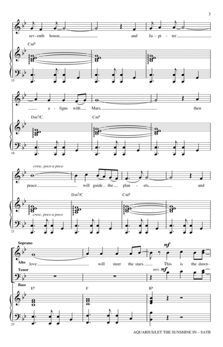 Aquarius / Let the Sunshine In (from the musical Hair) (arr. Roger Emerson)