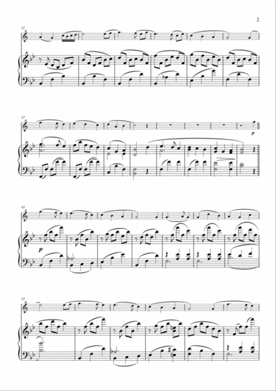 Away in a Manger - Clarinet & Piano Away in a Manger - Clarinet & Piano Clarinet Solo scores gallery preview page 3