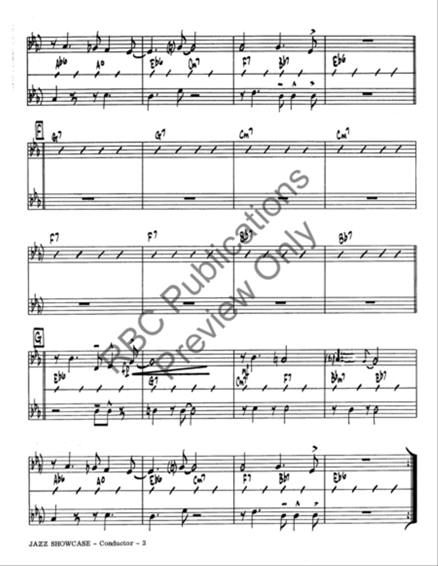 Jazz Show Case (Score) Jazz Ensemble scores gallery preview page 5