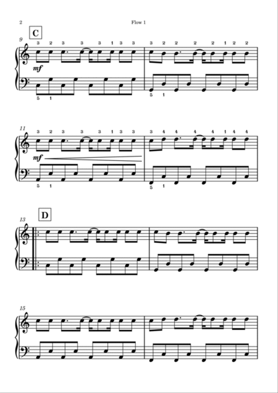 Stereo Madness Geometry Dash EASY PIANO Piano Method scores gallery preview page 2