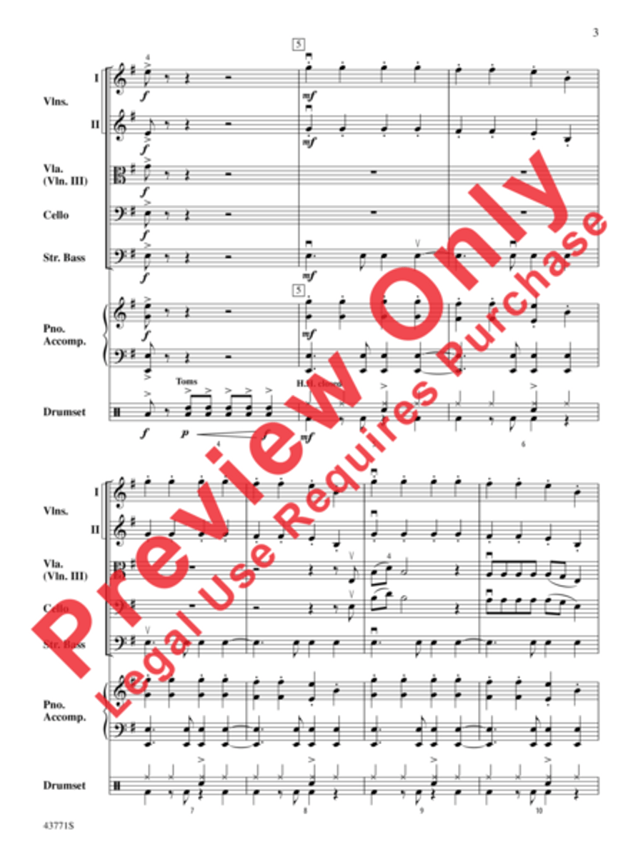 Dark Horse Dark Horse String Orchestra scores gallery preview page 4