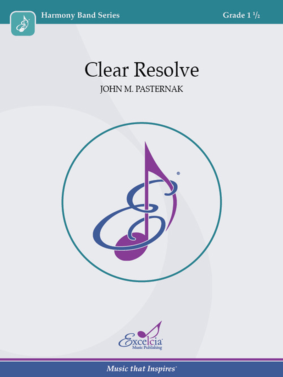 Clear Resolve (Score) Concert Band scores gallery preview page 1
