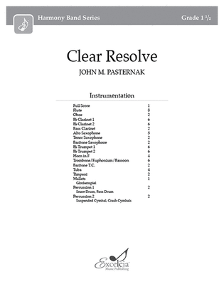 Book cover for Clear Resolve