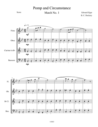 Pomp and Circumstance (Woodwind Quartet)