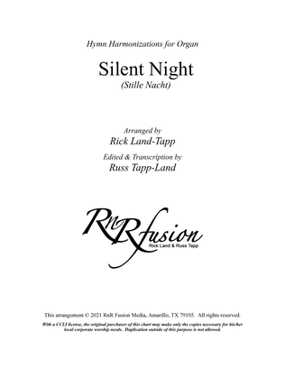 Book cover for Silent Night - Christmas Hymn Harmonization for Organ