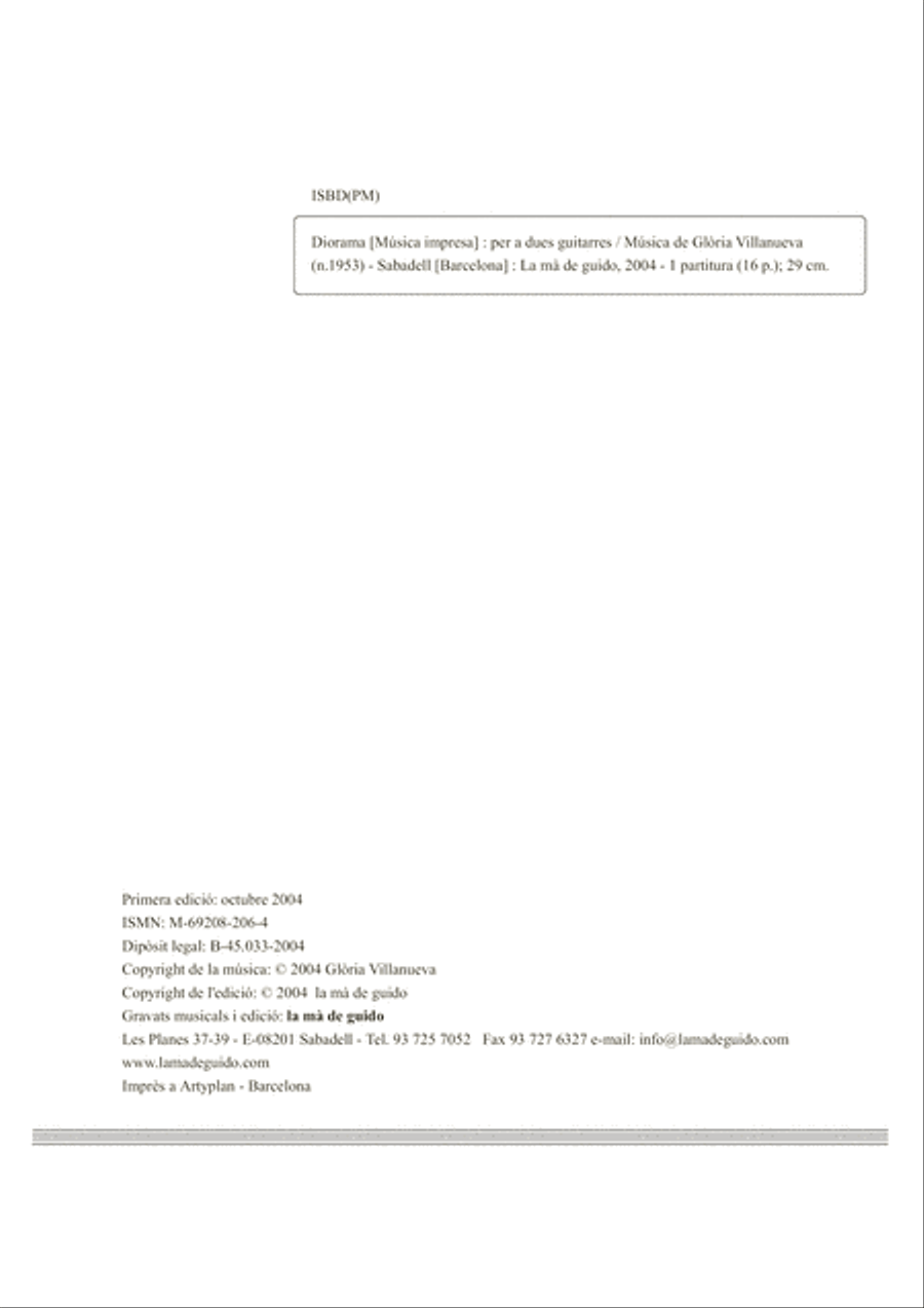 Diorama Classical Guitar scores gallery preview page 4