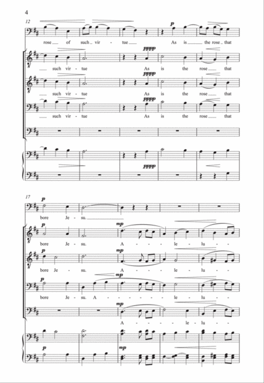 There is no rose A Cappella scores gallery preview page 4