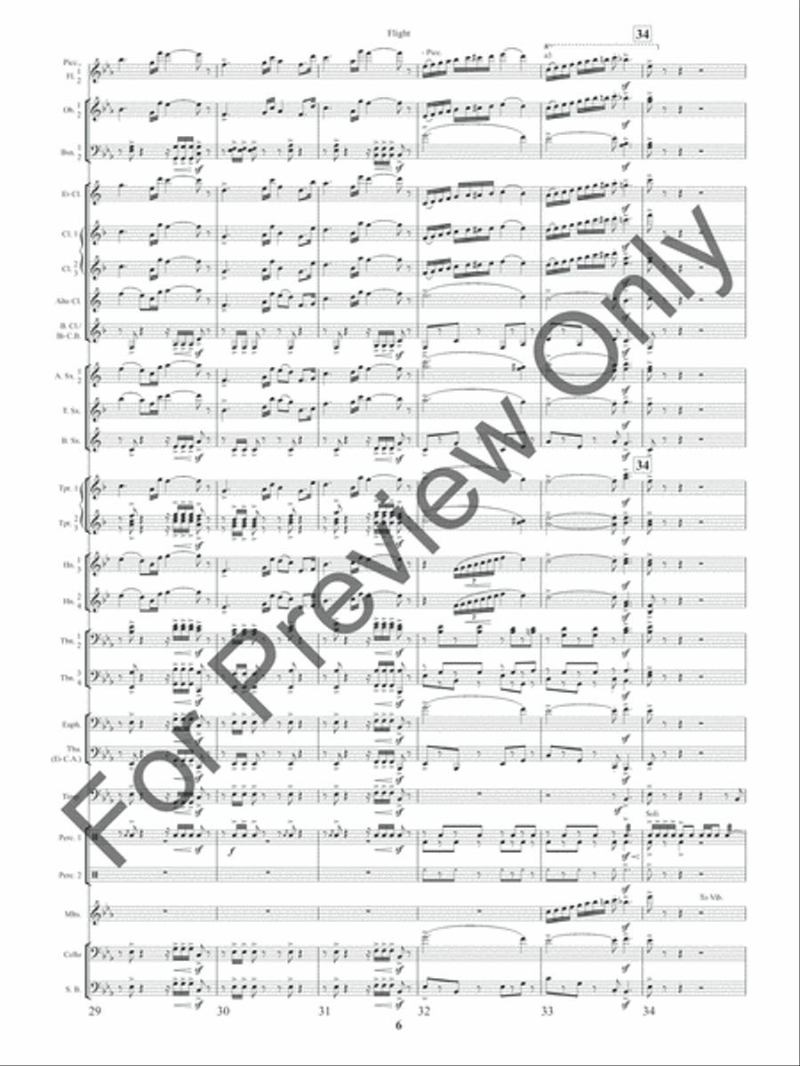 Flight (Score) Concert Band scores gallery preview page 9