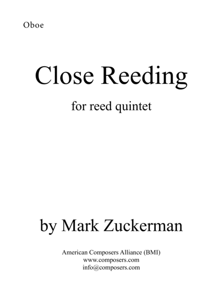 [Zuckerman] Close Reeding