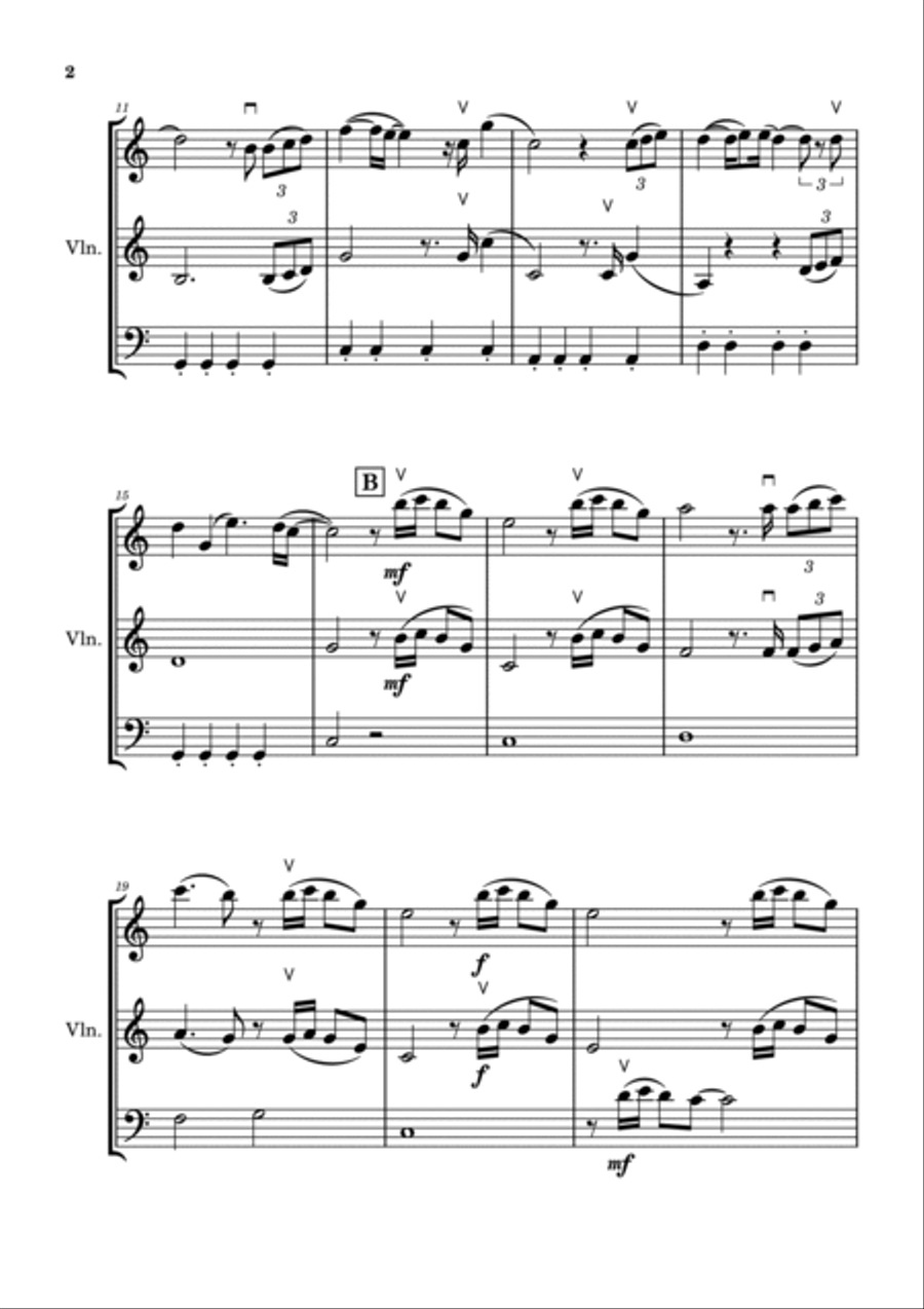 The Joker And The Queen (feat. Taylor Swift) String Trio scores gallery preview page 2