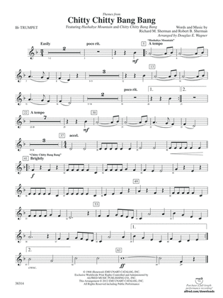 Chitty Chitty Bang Bang, Themes from: 1st B-flat Trumpet