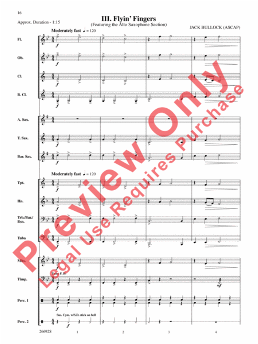 Belwin Beginning Band Kit #3 Concert Band scores gallery preview page 17
