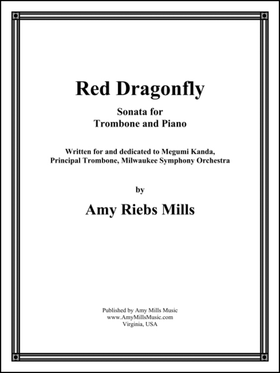 Red Dragonfly Sonata Red Dragonfly Sonata Piano Accompaniment scores gallery preview page 1
