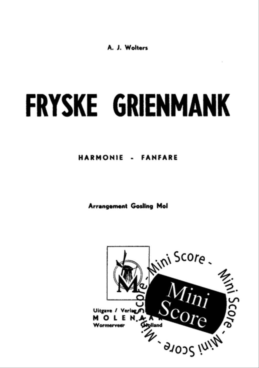 Fryske Grienmank Fanfare Band scores gallery preview page 3