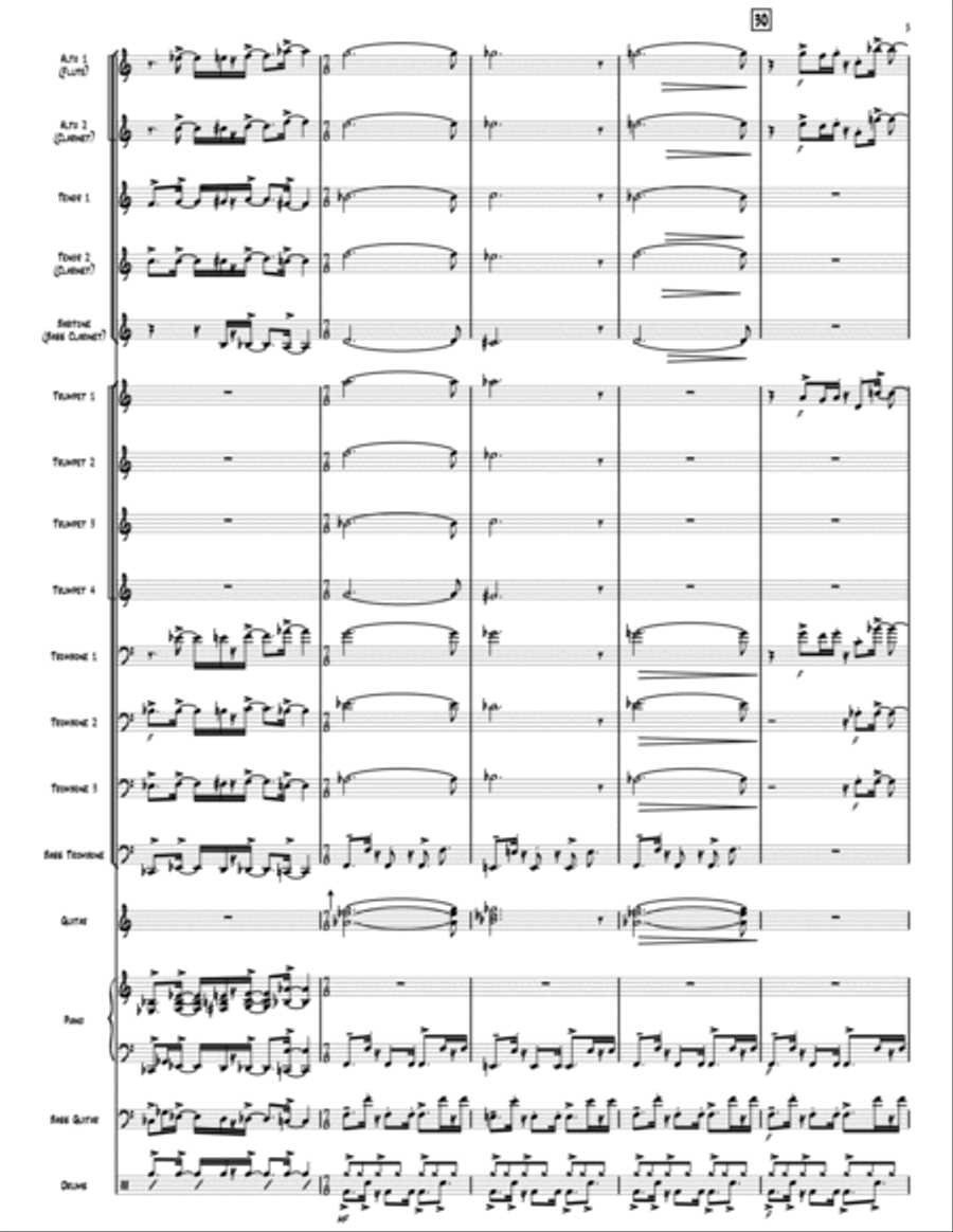 Sense of Gratitude Jazz Ensemble scores gallery preview page 5