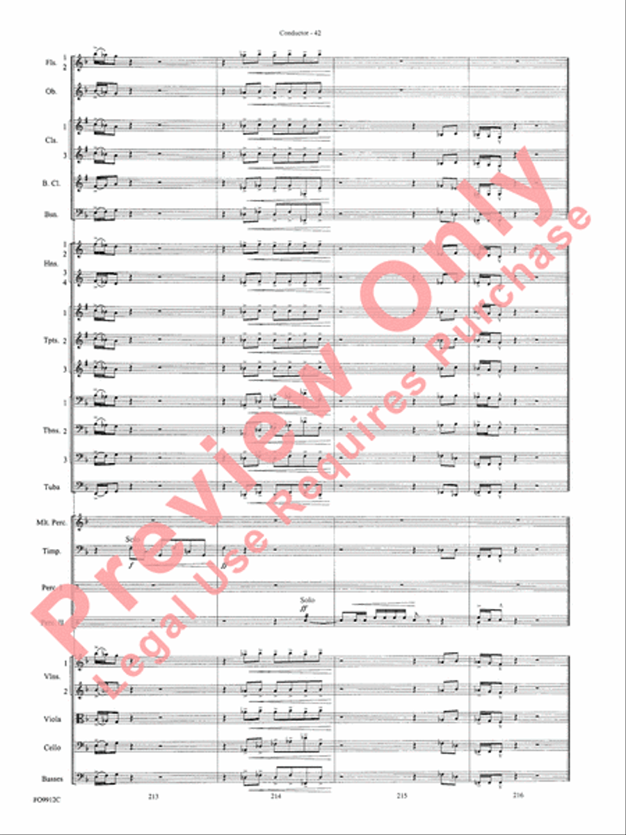 Selections from Star Wars: Episode I The Phantom Menace Full Orchestra scores gallery preview page 44