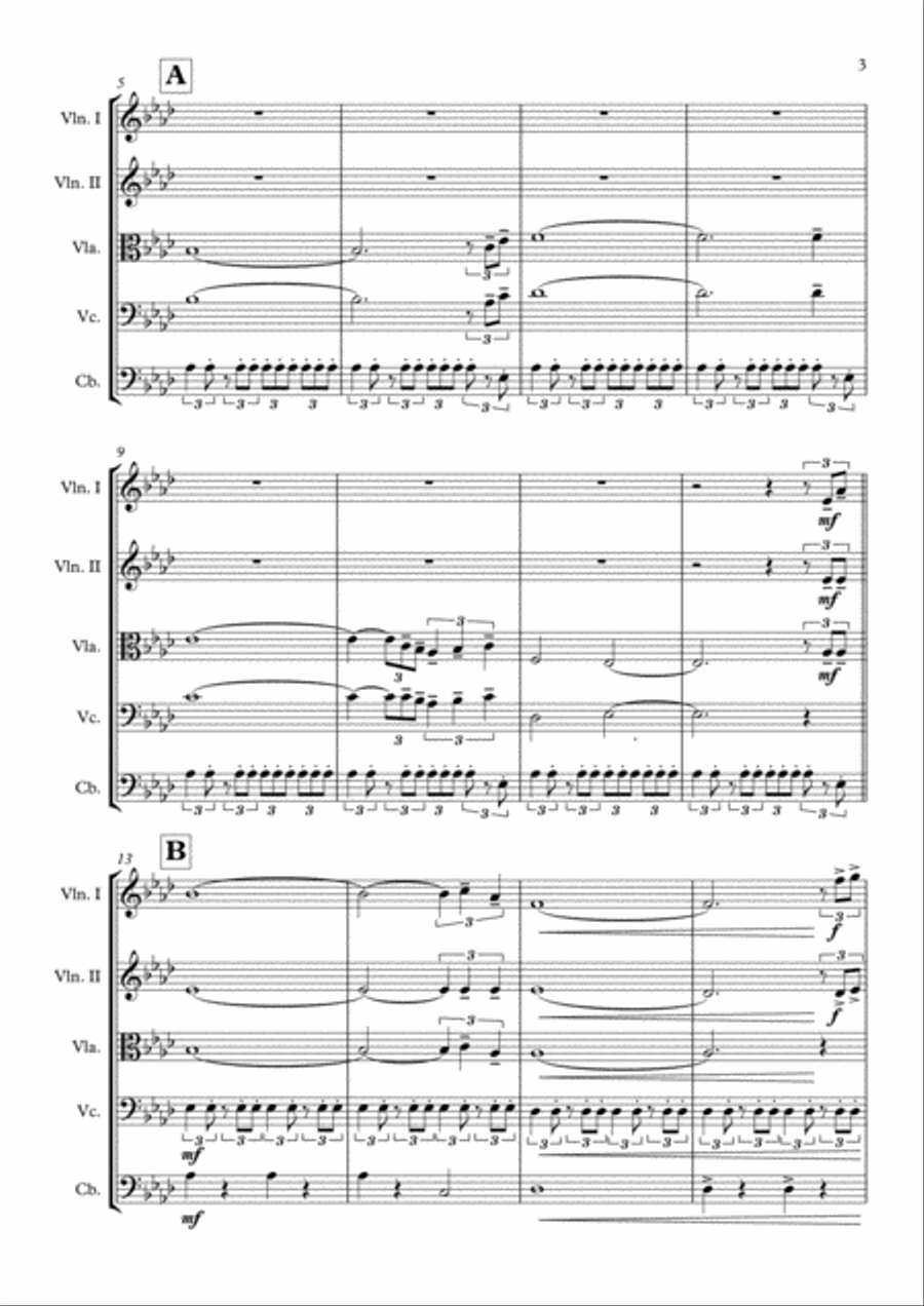 Main Title-prince Of Thieves String Quintet scores gallery preview page 4