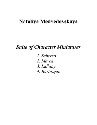 Suite of Character Miniatures for piano solo