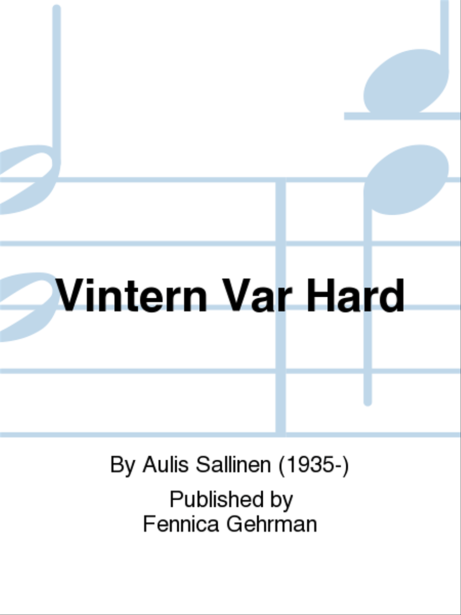Vintern var hård Children's Choir scores gallery preview page 1