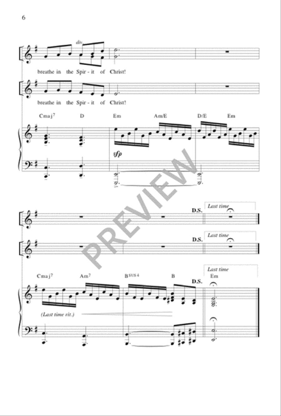 Spirit of Truth and Life Spirit of Truth and Life Unison Choir scores gallery preview page 6