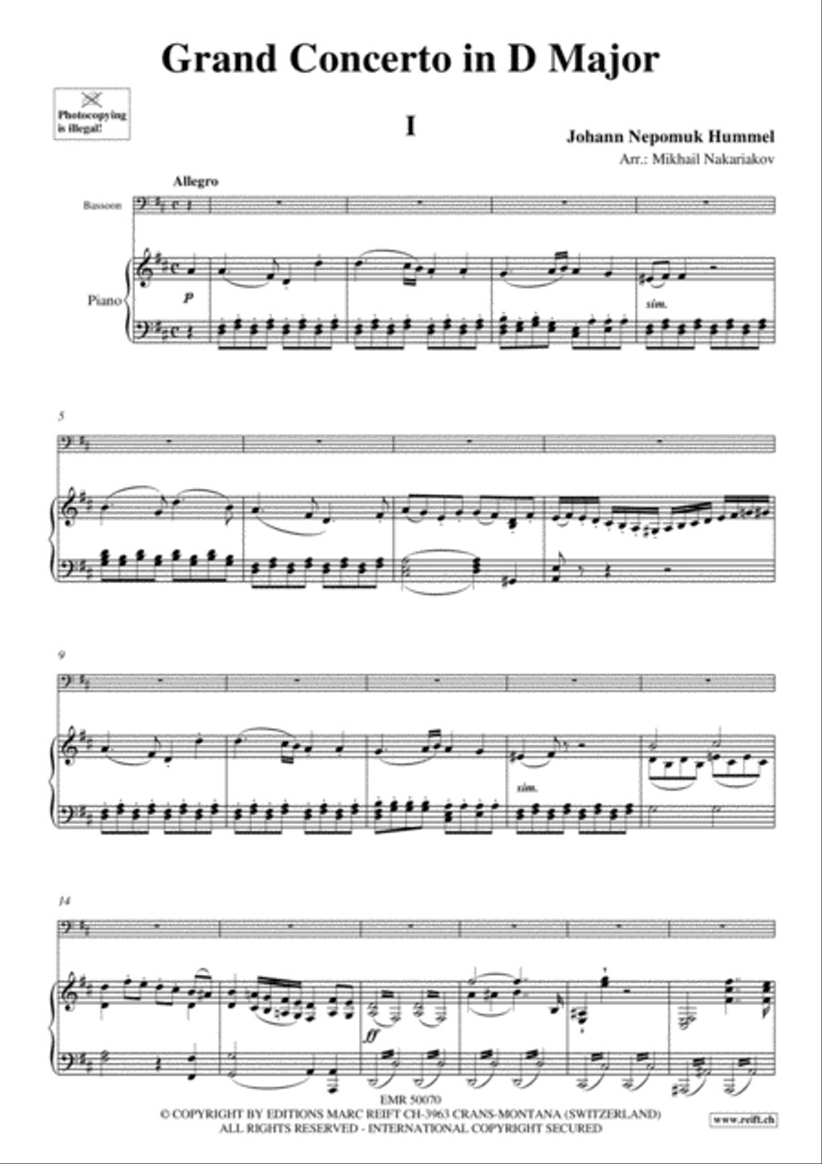 Grand Concerto Bassoon Solo scores gallery preview page 4