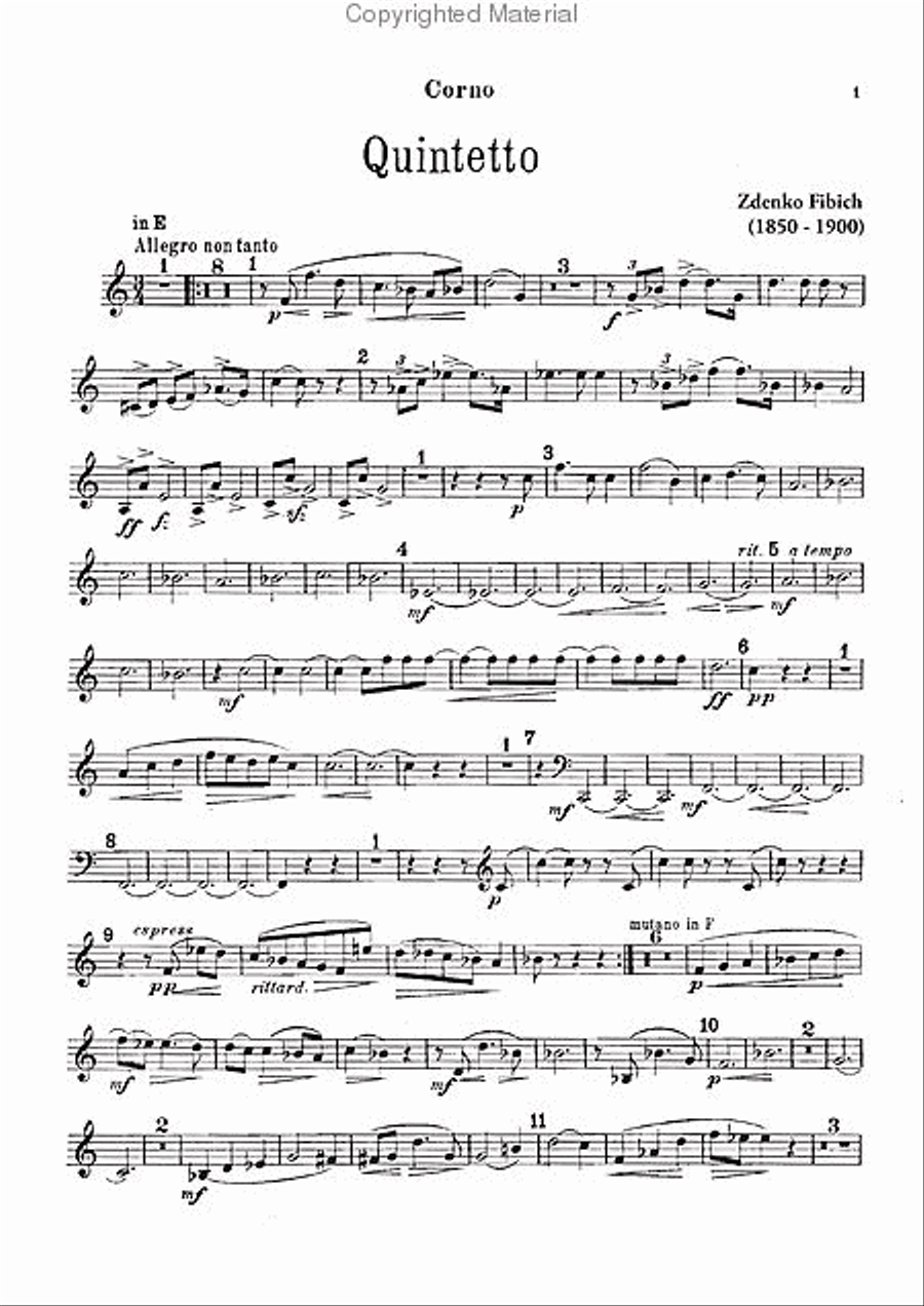 Quintet, Op. 42 A Clarinet scores gallery preview page 5