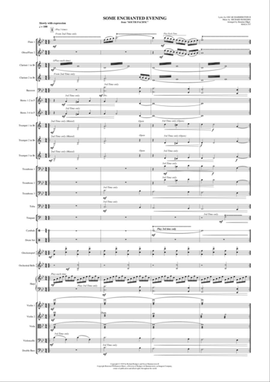 Some Enchanted Evening Full Orchestra scores gallery preview page 2