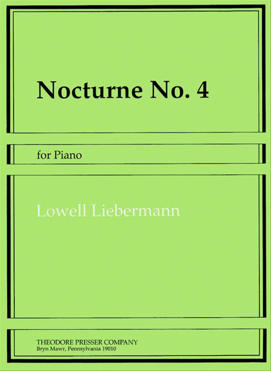 Nocturne No. 4 Nocturne No. 4 Chamber Music scores gallery preview page 1