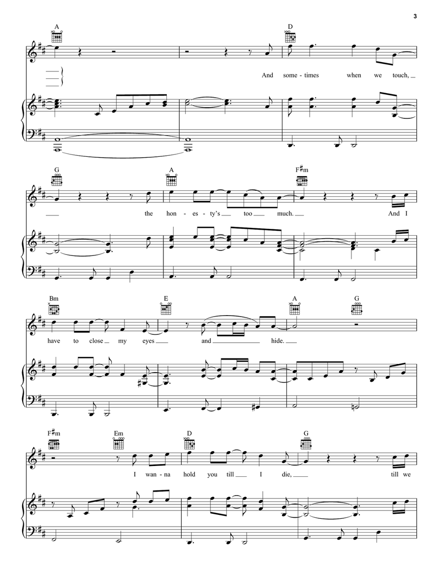 Sometimes When We Touch Sometimes When We Touch Acoustic Guitar scores gallery preview page 3