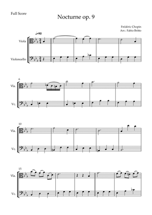 Book cover for Nocturne Op.9 No. 2 (Frédéric Chopin) for Viola & Cello Duo