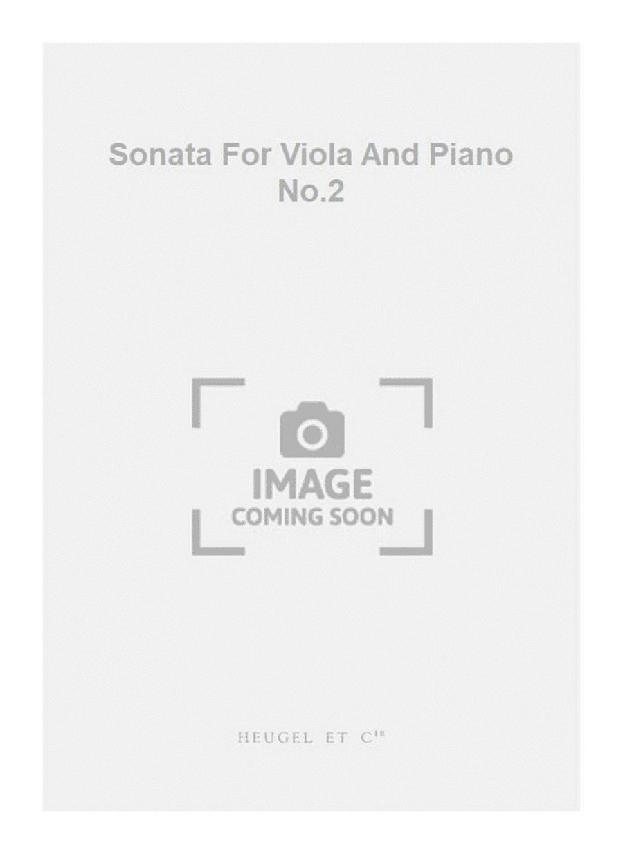Sonata For Viola And Piano No.2