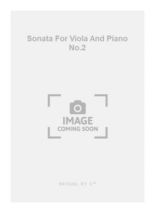 Book cover for Sonata For Viola And Piano No.2