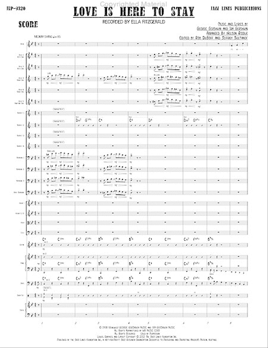 (Our) Love Is Here To Stay Orchestra scores gallery preview page 4