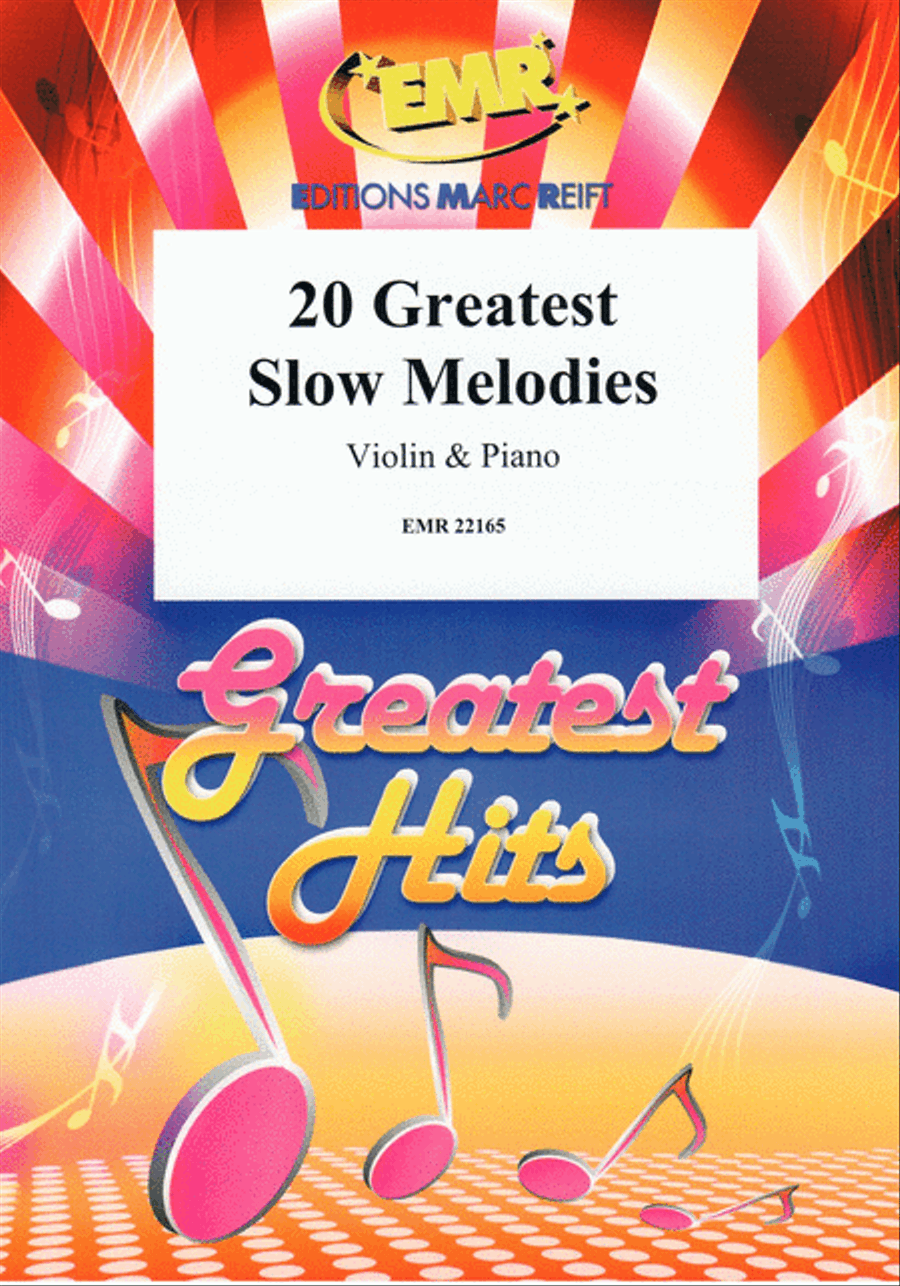 20 Greatest Slow Melodies Violin Solo scores gallery preview page 1