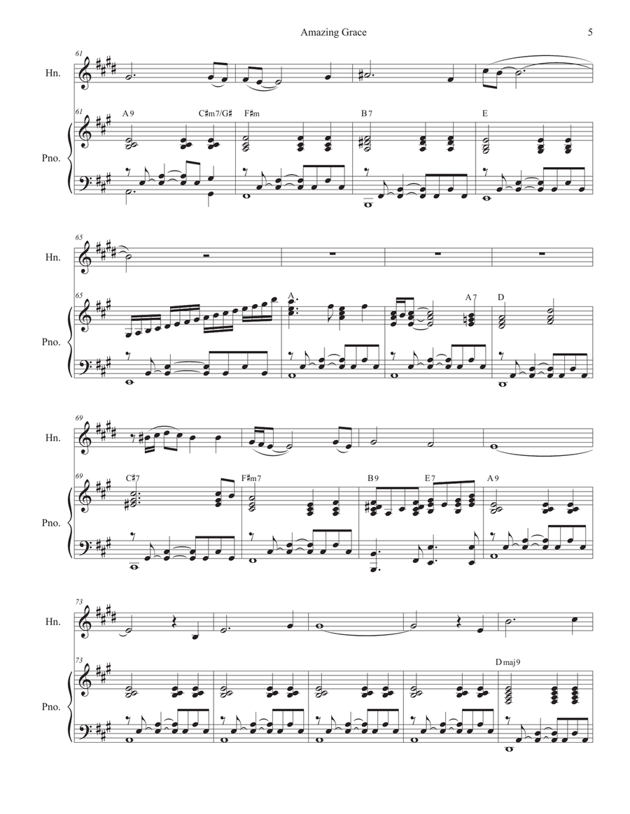 Amazing Grace (with 