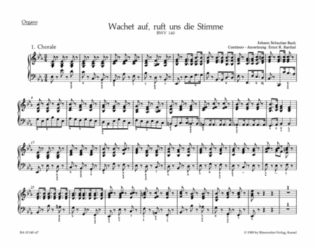 Wake ye maids! hark, strikes the hour BWV 140