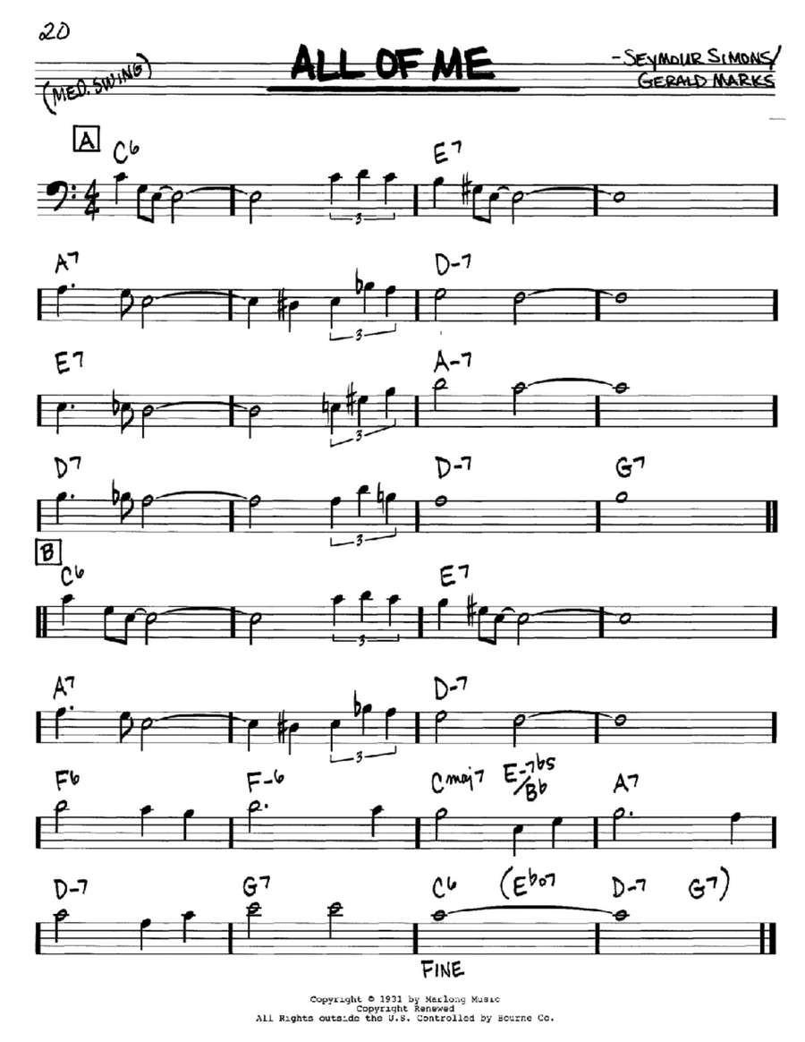 All Of Me Piano scores gallery preview page 1