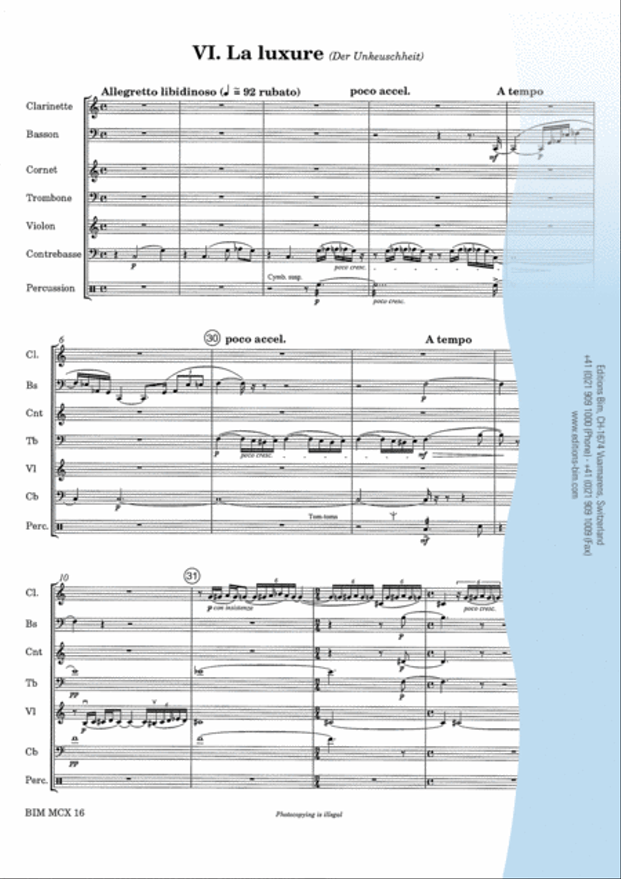 7 Péchés capitaux Bassoon scores gallery preview page 9