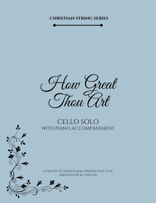 Book cover for How Great Thou Art - Cello Solo with Piano Accompaniment