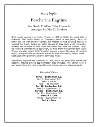 Peacherine Ragtime (Tuba Ensemble)