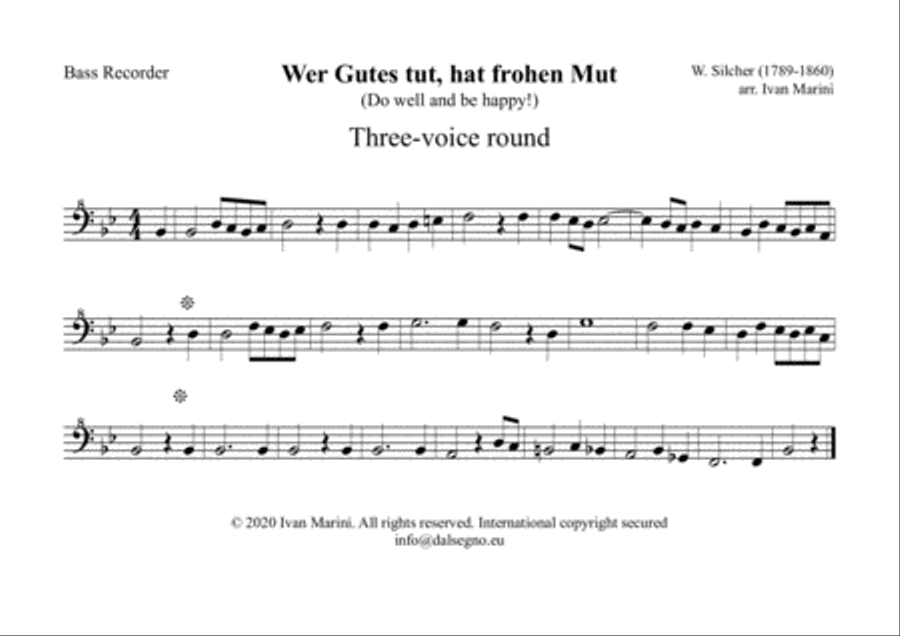 WER GUTES TUT (Silcher) - Every combination of Winds Concert Band scores gallery preview page 6