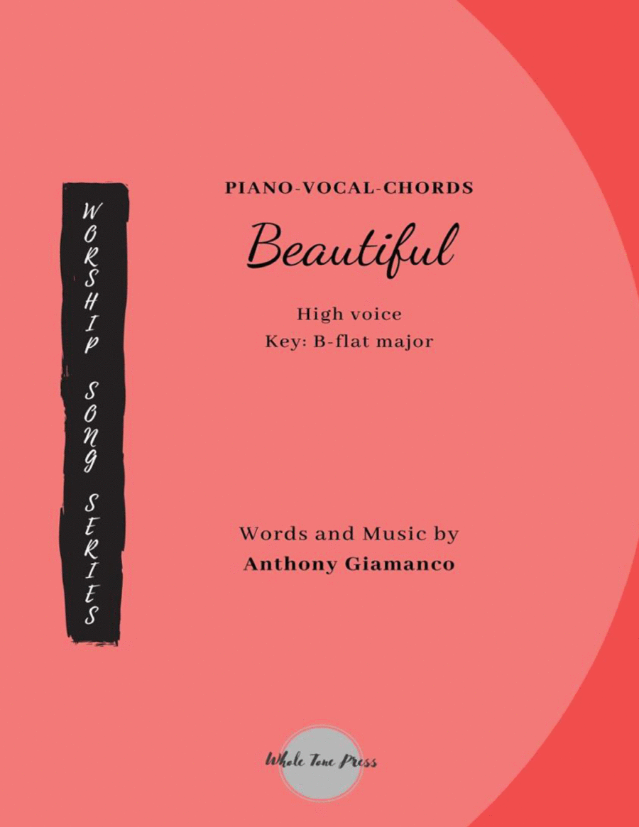 BEAUTIFUL (high voice/PVG) Piano, Vocal, Guitar scores gallery preview page 1