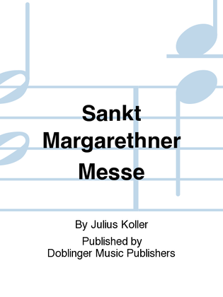 Book cover for Sankt Margarethner Messe