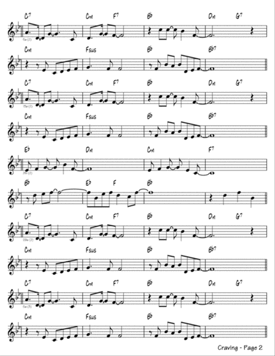 Craving Craving Flute Solo scores gallery preview page 2