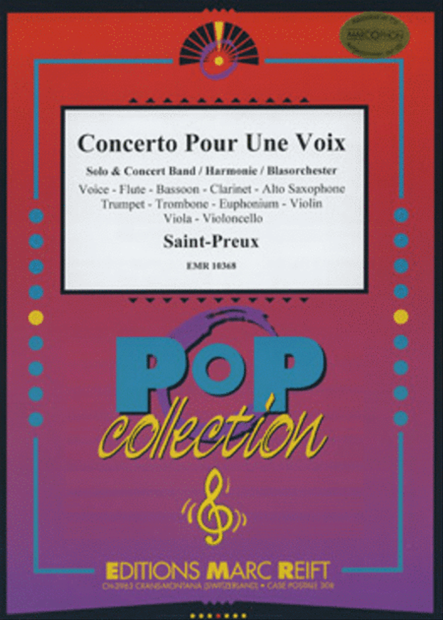 Concerto Pour Une Voix Concert Band scores gallery preview page 1