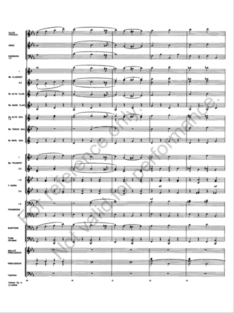Indiana State Band Concert Band scores gallery preview page 15